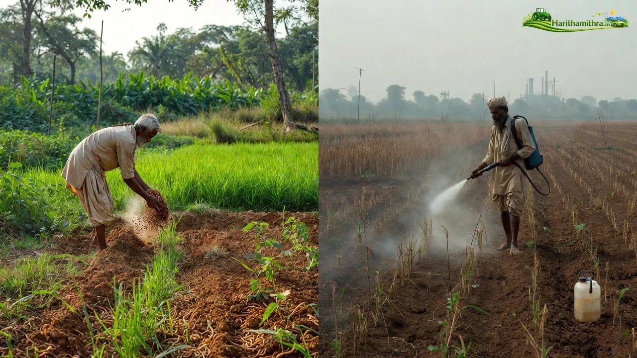 సేంద్రీయ వ్యవసాయం vs రసాయన వ్యవసాయం: ఏది మనకు శ్రీరామరక్ష? సంపూర్ణ సమాచారం – Organic vs Ohemical Farming
