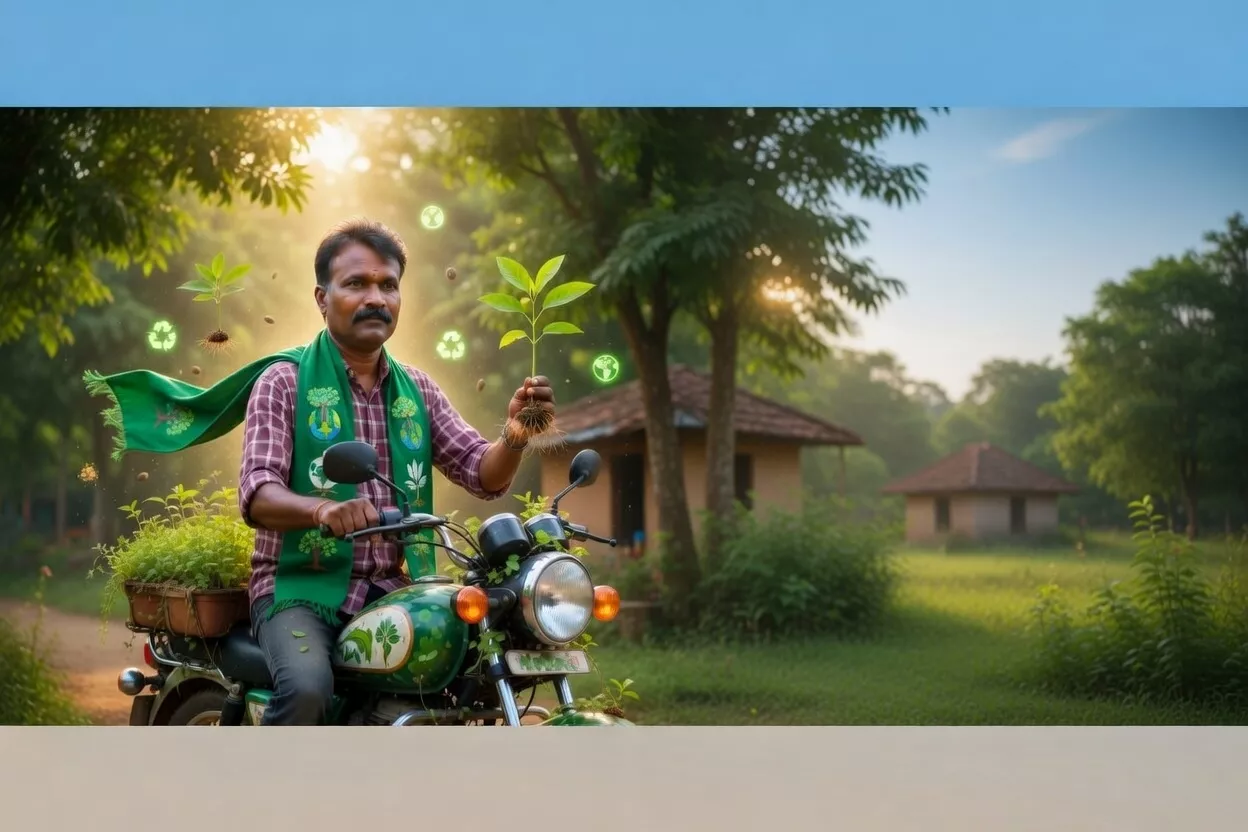 గ్రీన్ హీరోస్ 4: రోజుకో మొక్కతో అందరి దృష్టిని ఆకర్షించిన మొక్కల రాజశేఖర్ కథ