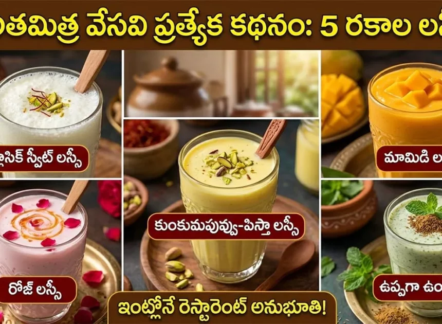 Lassi Recipes : ఇంట్లోనే రెస్టారెంట్ స్టైల్‌లో 5 రకాల లస్సీలు ఇలా తయారు చేసుకోండి! ‌‌ –