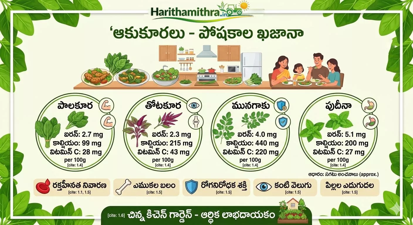 Leafy Vegetables | తక్కువ ఖర్చు.. మెండుగా ఆరోగ్యం: ఆకుకూరలు నిజంగానే ‘పోషకాల ఖజానా’!